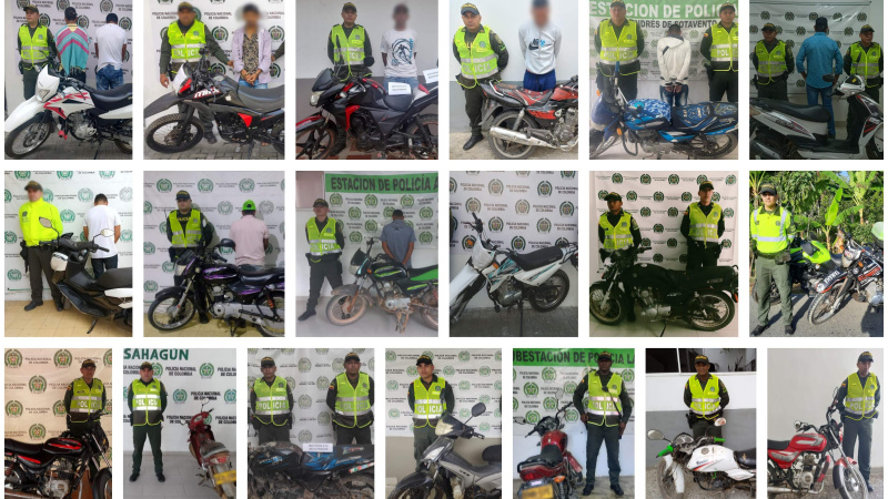 Photo of ‘10 personas capturadas y 19 motocicletas recuperadas en Córdoba