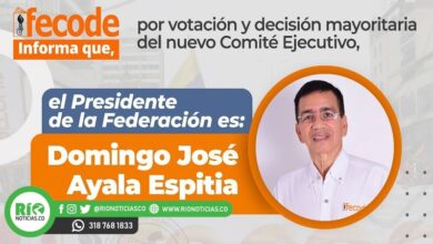 Photo of El cordobés Domingo Ayala nuevo presidente de Fecode