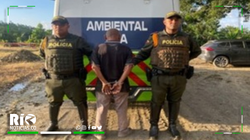 Capturado en flagrancia por alterar el cauce del río Sinú sin permisos ambientales